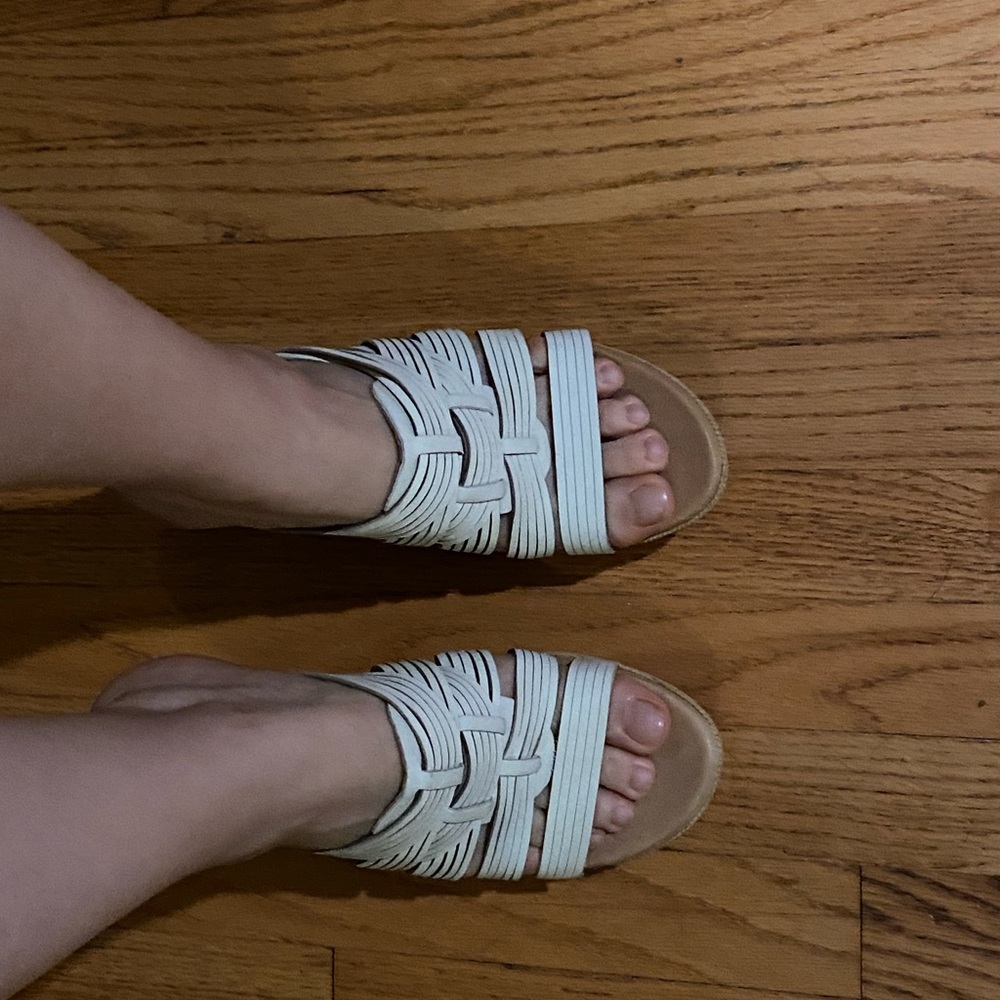 Platform Wedge slide sandal
